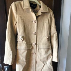 Camel wool trench coat